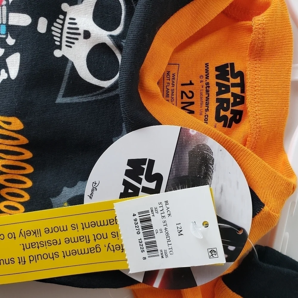 Star Wars Halloween PJs glow in the dark PJs